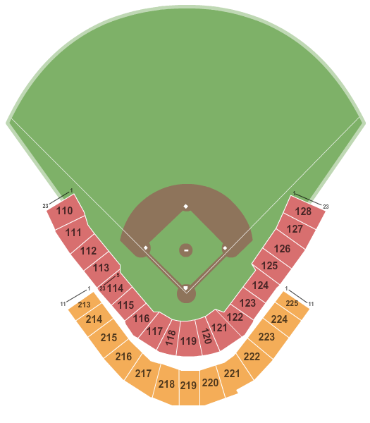 Shrine on Airline BaseballSetup Seating Chart